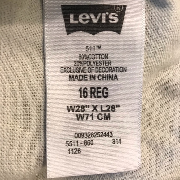 Like New Levi’s 511 Slim tan color jeans - Picture 7 of 8